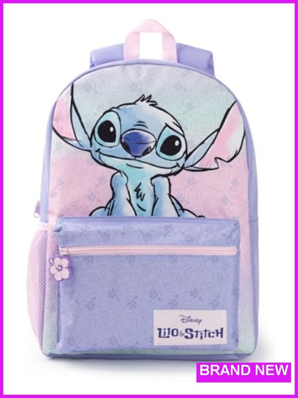 Lilo & Stitch Backpack Rucksack Adjustable Straps Durable Polyester School Bag